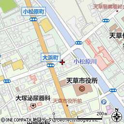ジブラルタ生命保険株式会社　熊本支社天草営業所周辺の地図