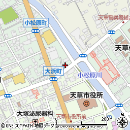 熊本県天草市小松原町12-12周辺の地図