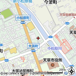 熊本県天草市小松原町12周辺の地図