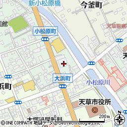 熊本県天草市小松原町12-27周辺の地図