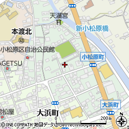 熊本県天草市小松原町周辺の地図