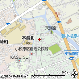 熊本県天草市小松原町21-8周辺の地図