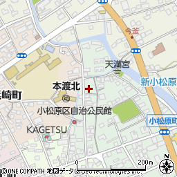熊本県天草市小松原町21-13周辺の地図