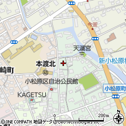 熊本県天草市小松原町21周辺の地図