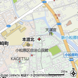 熊本県天草市小松原町21周辺の地図