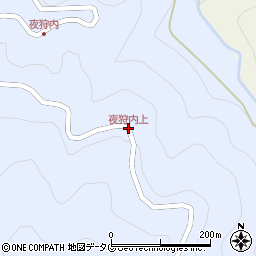 夜狩内上周辺の地図