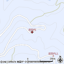 夜狩内周辺の地図