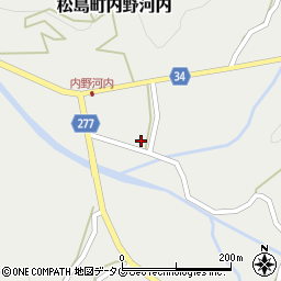 熊本県上天草市松島町内野河内1447-3周辺の地図