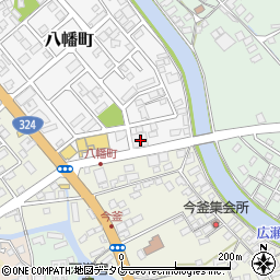 熊本県天草市八幡町12-3周辺の地図