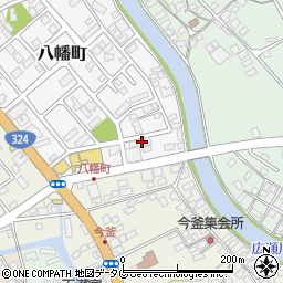 熊本県天草市八幡町12-8周辺の地図