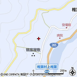 宮崎北部森林管理署　上椎葉森林事務所周辺の地図
