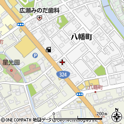 熊本県天草市八幡町2-12周辺の地図