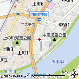 宮崎県東臼杵郡門川町中須2丁目周辺の地図