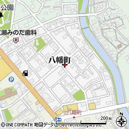 熊本県天草市八幡町周辺の地図