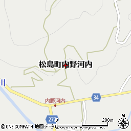 熊本県上天草市松島町内野河内周辺の地図