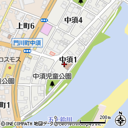 宮崎県東臼杵郡門川町中須1丁目周辺の地図