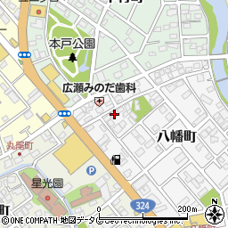 熊本県天草市八幡町6-10周辺の地図