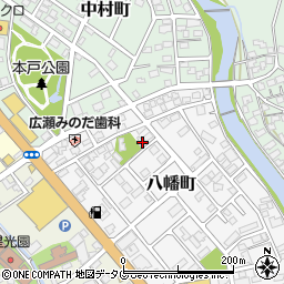 熊本県天草市八幡町6-26周辺の地図