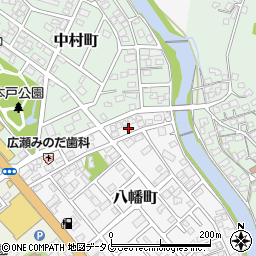 熊本県天草市八幡町21-28周辺の地図