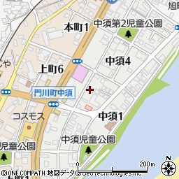 宮崎県東臼杵郡門川町中須3丁目周辺の地図