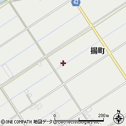 熊本県八代市揚町218-2周辺の地図