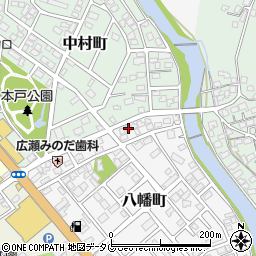 熊本県天草市八幡町21-6周辺の地図