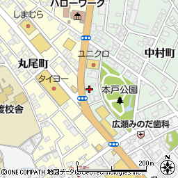 熊本県天草市中村町2-6周辺の地図