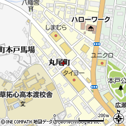 熊本県天草市丸尾町周辺の地図