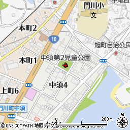 中須第２児童公園周辺の地図