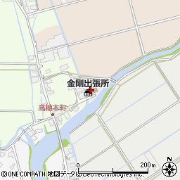 八代市　金剛公民館周辺の地図