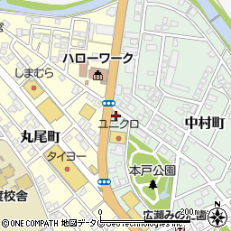 熊本県天草市中村町2-18周辺の地図
