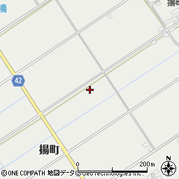 熊本県八代市揚町234-2周辺の地図