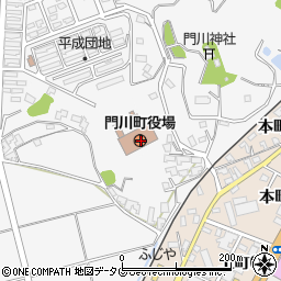宮崎県東臼杵郡門川町周辺の地図