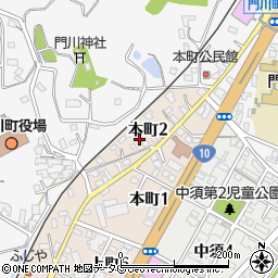 宮崎県東臼杵郡門川町本町2丁目43周辺の地図