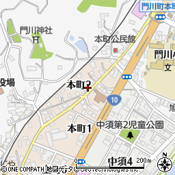 宮崎県東臼杵郡門川町本町2丁目38周辺の地図