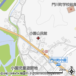 小園公民館周辺の地図