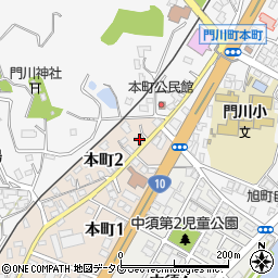 宮崎県東臼杵郡門川町本町2丁目24周辺の地図