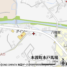 熊本県天草市本渡町本戸馬場周辺の地図