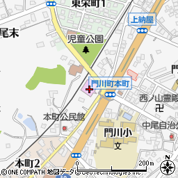 門川町立図書館周辺の地図