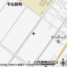 熊本県八代市平山新町周辺の地図