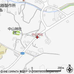 中山神社周辺の地図