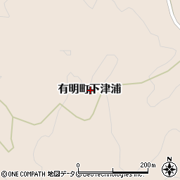 熊本県天草市有明町下津浦周辺の地図