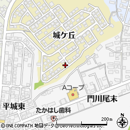 宮崎県東臼杵郡門川町城ケ丘10-1周辺の地図