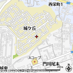 宮崎県東臼杵郡門川町城ケ丘9周辺の地図