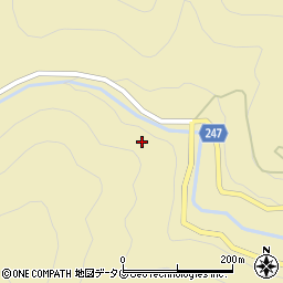 熊本県五木村（球磨郡）椎葉周辺の地図
