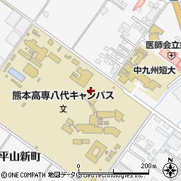 熊本高等専門学校　警備員室周辺の地図
