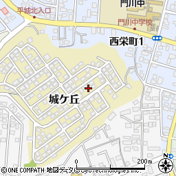 宮崎県東臼杵郡門川町城ケ丘5周辺の地図