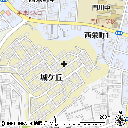宮崎県東臼杵郡門川町城ケ丘4周辺の地図