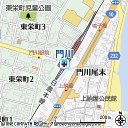 門川駅周辺の地図