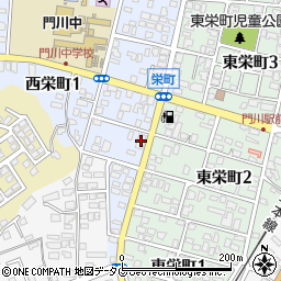 高鍋信用金庫門川支店周辺の地図